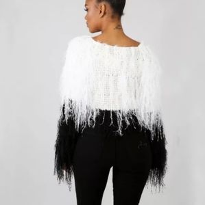 Tassel knitted sweater